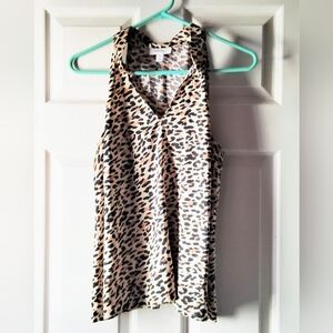 ON 34TH CHEETAH PRINT HALTER TOP